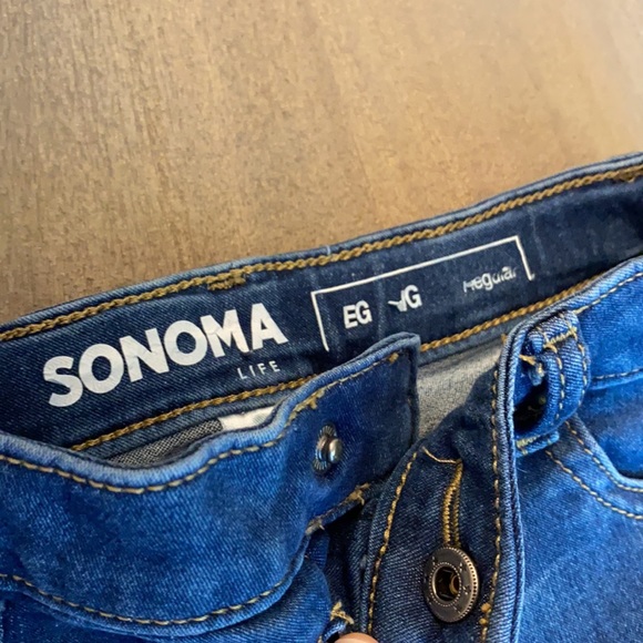 Sonoma Girls Jeans with Snap Close Size 7 - Picture 4 of 7